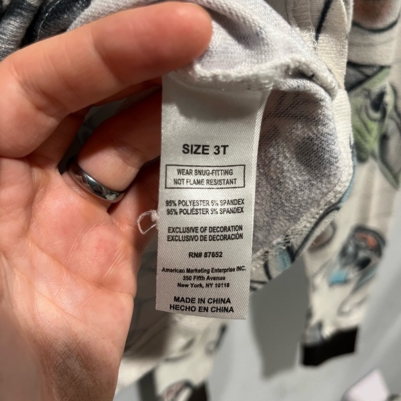 Disney 100 Unisex 3T Pajama Set Character Mash-Up - Picture 4 of 4